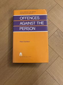 offences against the person, Peter Charlton, Irish Criminal Law Series, 1992