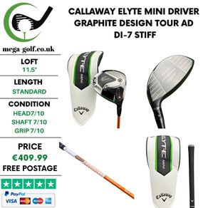 Callaway Elyte Mini Driver / 11.5 Degree / Graphite Design Tour AD Di-7 Stiff