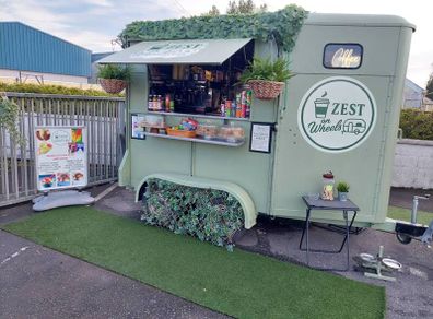 Coffee trailer ready to go