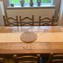 PRICE DROP Solid pine dining table with 8 chairs (6 single 2 carver) Image 2