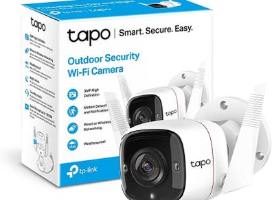 Outdoor Security Camera, Weatherproof, No Hub Required, Works with Alexa & Google Home, 3MP Ultra-High Definition, Automatic Siren, 2-way Audio, SD Storage (FREE SHIPPING)