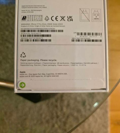 Apple Iphone 17 Pro 256GB IRISH