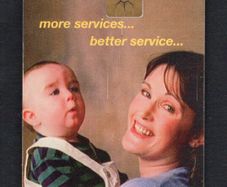 1997 Ireland 20 unit the many different services available at An Post's (the Irish postal service) post offices (Gemplus GEM1) Call Card Used. Telecom Eireann card number 1156.