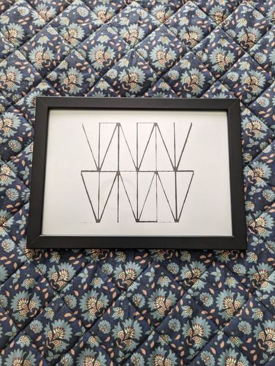 5 black frames 21x30cm