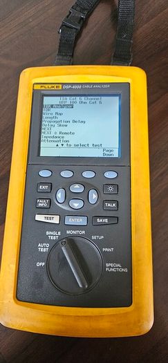 Fluke DSP-4000 Cable Analyzer Main Unit
