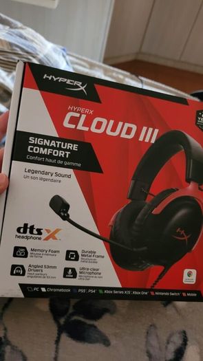 HyperX Cloud III Wired Gaming Headset DTS & 53mm Drivers