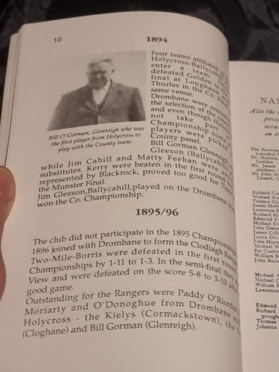 Gaelic Games in Holycross Ballycahill 1884-1990