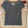 T-shirt Bnwt grey lace front hollister tshirt xsmall Image 5
