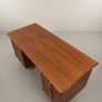 Danish Mid-Century Modern Teak Desk with Unique Top Image 7