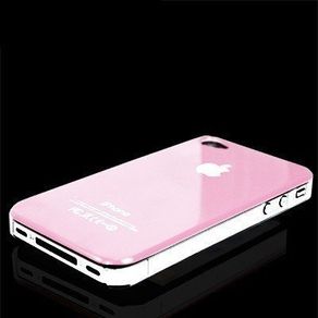 Light Baby Pink Hard Case For Apple iPhone 4 / 4S Free screen protector