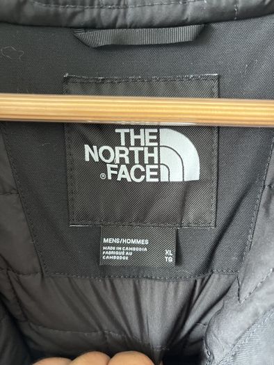 The North Face Men's Black Hooded Parka Jacket Size XL