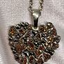 Red Diamond Pendant with Chain (Size - 20) in Rhodium Overlay Sterling Image 4