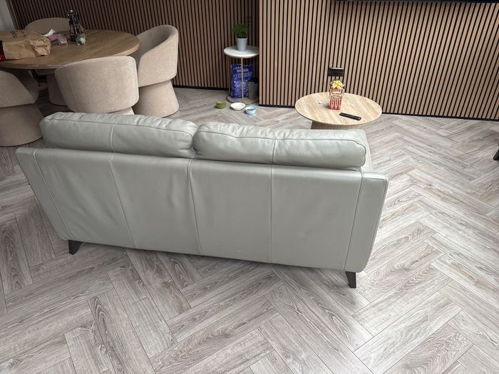 Italian leather 3 seater couch