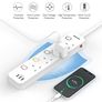 Mscien 3M Extension Lead with USB Slots, 4 Way 3 USB Extension Socket with Individual Switches Mountable Overload Protection Power Strips with 3Metre Extension cable 3250W Image 3