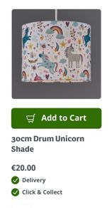 Unicorn lamp shade