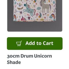 Unicorn lamp shade