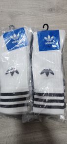 New 6 pairs of mens original adidas white grey and black socks Size UK 6-8 RRP 30 Eur