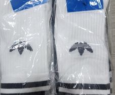 New 6 pairs of mens original adidas white grey and black socks Size UK 6-8 RRP 30 Eur