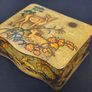 Deer Fawn Embossed Biscuit Tin Vintage Antique Collectable Retro Lidded Image 3