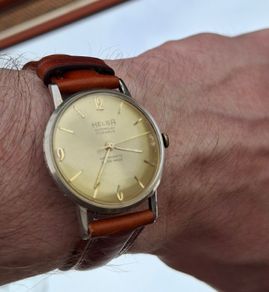 Vintage Helsa Superflat men's watch 1960s