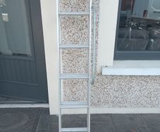 Two piece extendable ladder