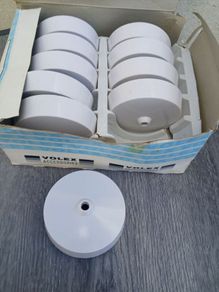 10 White Ceiling Roses