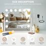 Vanity Mirror, Hollywood Makeup Mirror with 12 Light Bulbs, 3 Color Modes and Adjustable Brightness, Touch Control, Detachable 10X Zoom Mirror (White) Image 5