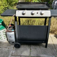 Gas BBQ 3 burners Plancha Griddle