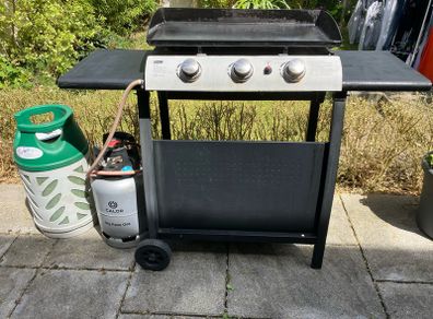 Gas BBQ 3 burners Plancha Griddle