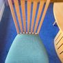 8-10 Oak Veneer Dining Table + 6 chairs Image 4