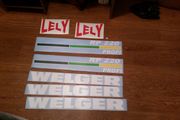 welger rp220 decal sticker set
