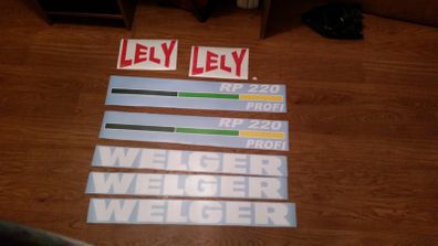 welger rp220 decal sticker set