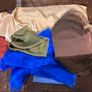 Green, Autumn & Natural-Tone Fabric and Ribbon Lot Image 6