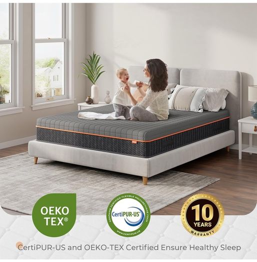 King Size Mattresses 5FT, 20CM Gel Memory Foam Mattress, Breathable