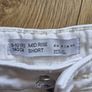 Next Embroidered White Denim Shorts Image 2