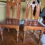 Antique Victorian hall chairs Image 5
