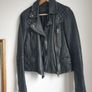 Allsaints Leather Jacket Size Uk 10 Image 8