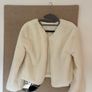 Furry Coat with Pearl Details Image 2