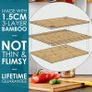 LARHN Extra Thick 3 Piece Wooden Chopping Board Set Bamboo - Brand New Image 3