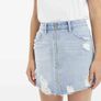 Tally weill jeans mini skirt size xs s front zip Image 3