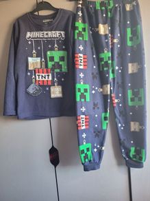 Minecraft Christmas fleece pyjamas