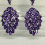 Silver Harry Ivens Exquisite Amethyst & Zircon Drop Earrings Image 8