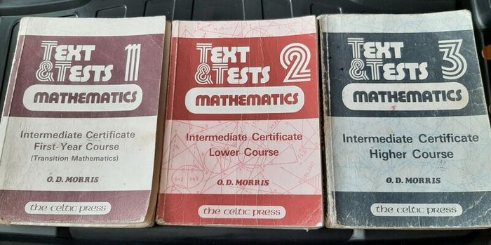 old maths school books from 80's
