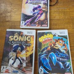 Wii bundle Sonic and the secret rings, crash of the titans, nights journey of dreams