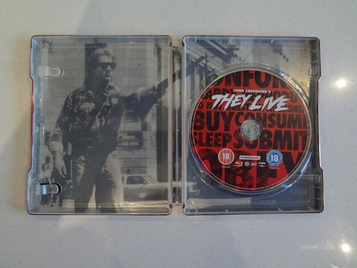 John Carpenter's THEY LIVE Blu Ray Steelbook (Rare)
