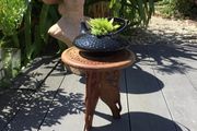 Vintage hardwood plant stand