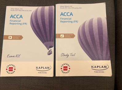 Kaplan ACCA Financial Reporting Study kit and Exam kit