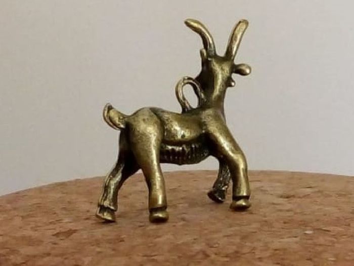 Metal Goat Figure