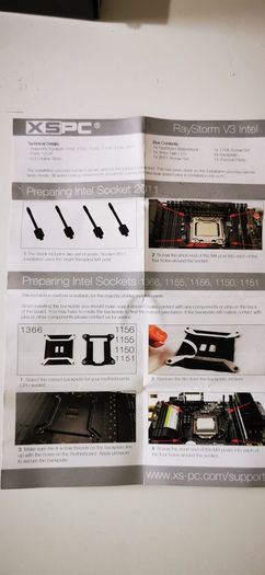 XSPC Cpu Water block Lga1366 1155 1156 1150 1151