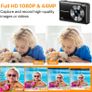 Digital Camera 44MP 1080P FHD Photo Camera Compact Camera 16X Digital Zoom Camera with 32GB Memory Card, Digital Camera for Children, Teenagers, Beginners, Boys, Girls (Black) Image 2